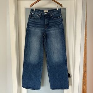 Madewell Super Wide Leg Jean, Size 28